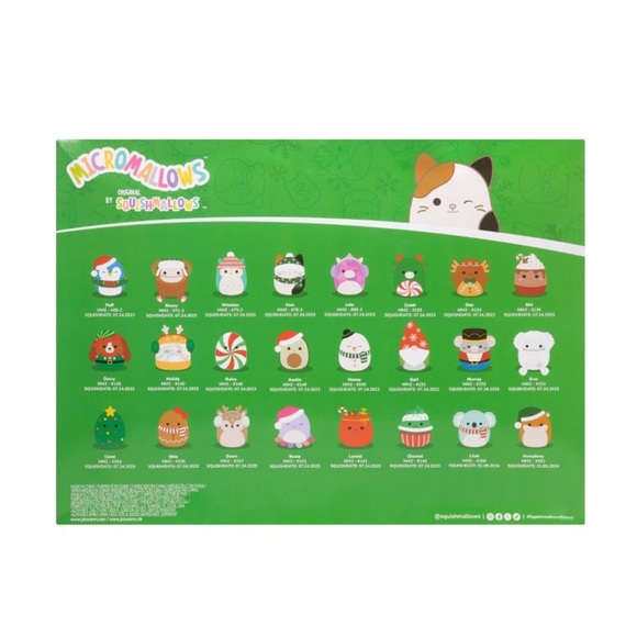 🎄 PICK 2 🎄New 2.5” 2024 Christmas Advent Calendar Micromallow Squishmallows - Picture 4 of 9